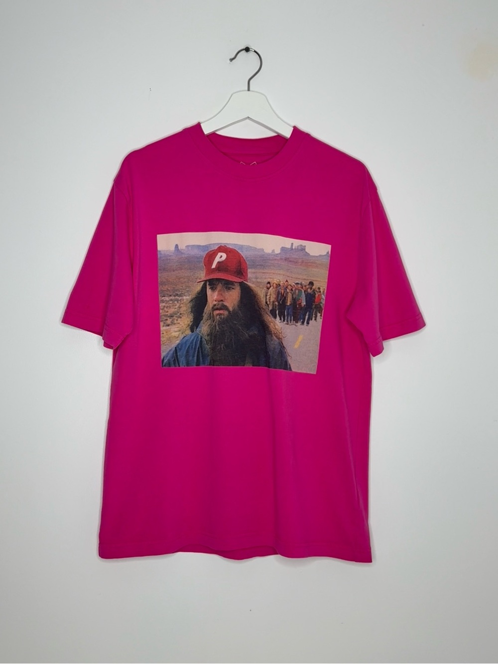 PALACE Skateboards Forrest Gump Graphic T-Shirt Pink Size Medium